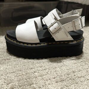 Platform docs sandals, only worn twice, perfect condition, buckles are perfect